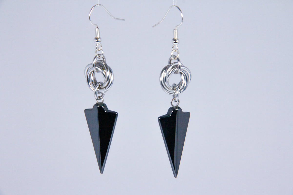 Hematite Mobius Earrings