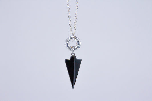Hematite Mobius Pendant